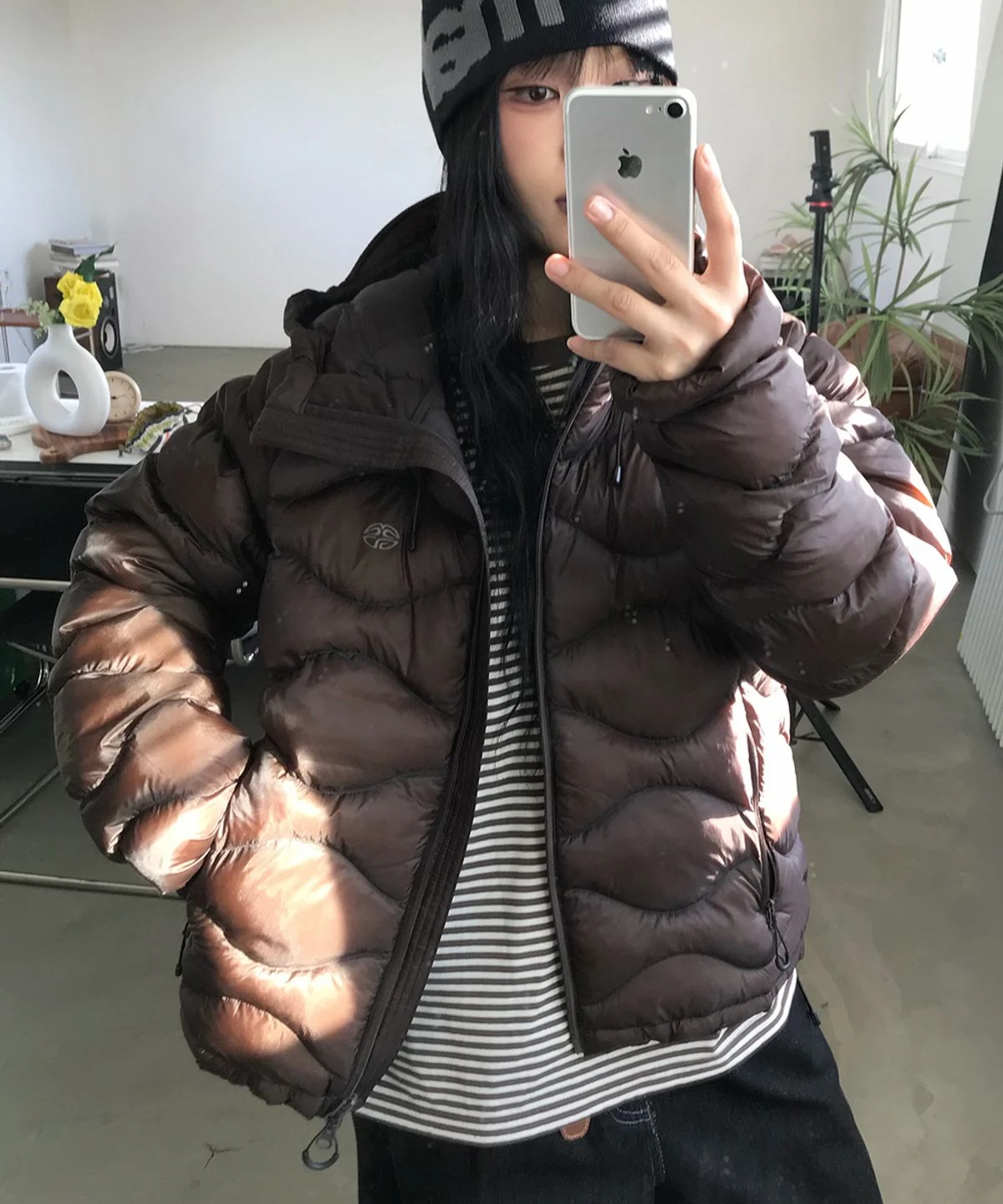 마하그리드 VENTIX LIGHT PADDING JACKET MG2GWMB902ABR 브라운 실물에 반해버린 내돈내산 개봉기