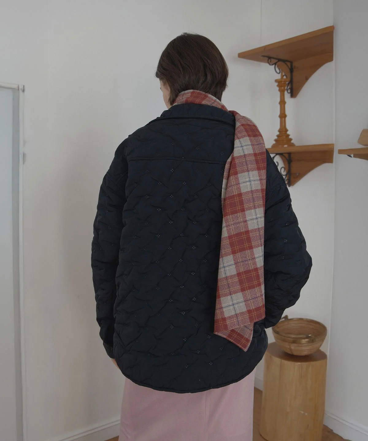 포에트서울 snowflake padded shirt black PS25WTOSH01BK 눈꽃 패턴에 반해버린 내돈내산 개봉기